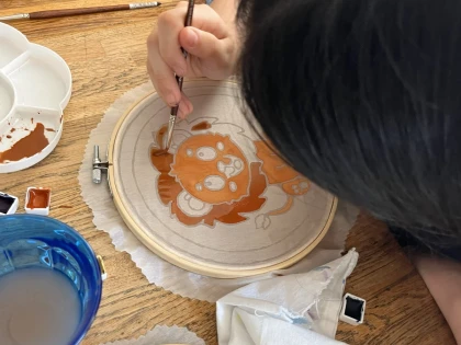 Atelier peinture sur soie pour les enfants  - Bonjour Fun