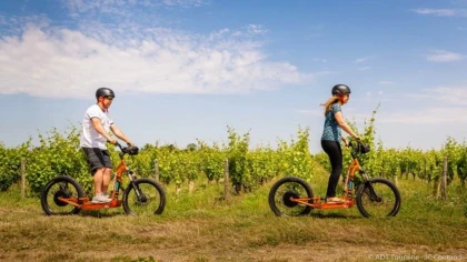 Balade en gyropode ou trottinette électrique dans le vignoble et visite dégustation - Bonjour Fun