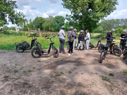 Balade initiation en trottinette cross 100% électrique - Bonjour Fun