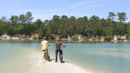 Circuit trottinette tout terrain - "Entre lacs et vignobles de Pessac Léognan" (1h30) - Bonjour Fun