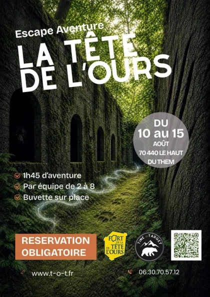 Escape game "La tête de l'Ours" - Bonjour Fun