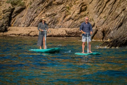 Location de paddles électriques avec guidon - Bonjour Fun