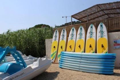 Location de Stand Up Paddle en mer - plage de la Madrague  - Bonjour Fun