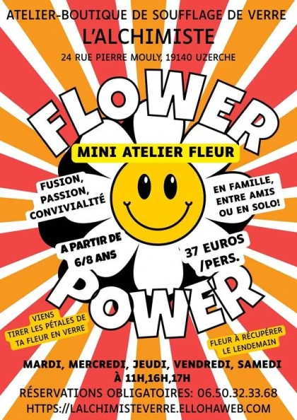 Mini-atelier flower power - Bonjour Fun