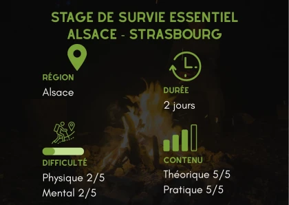 Stage de survie essentiel 2 jours Alsace - Strasbourg - Bonjour Fun