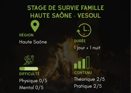 Stage "Famille" Survie – 2 jours Haute Saône - Vesoul - Bonjour Fun