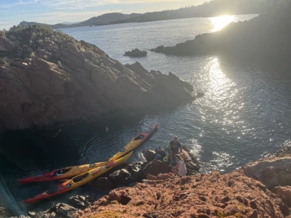 Sunset Kayak Mer Esterel - Excursion encadrée  - Bonjour Fun