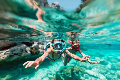 Rando palmée : Duo avec enfant - 3h - Bonjour Fun