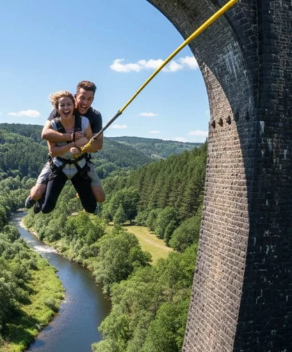 SAUT EN TANDEM - Double Frisson (40kg mini - 140kg maxi) - Bonjour Fun