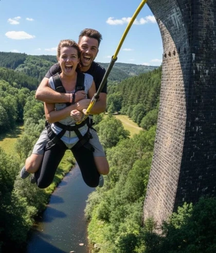 SAUT EN TANDEM - Double Frisson (40kg mini - 140kg maxi) - Bonjour Fun