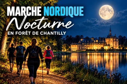 Session de marche nordique nocturne - Bonjour Fun