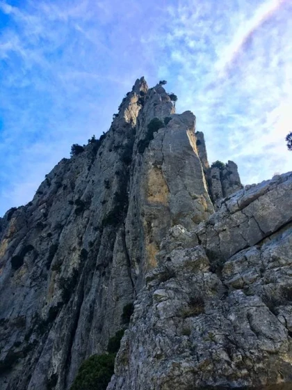 Stage initiation escalade grandes voies à Quillan (11), 3 j - Bonjour Fun