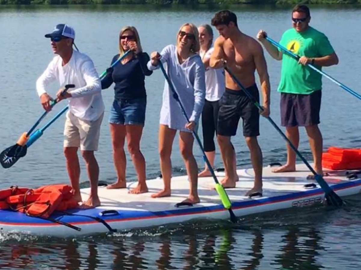 2h Balade Découverte en stand up paddle géant (jusqu'à 9 personnes) - Bonjour Fun