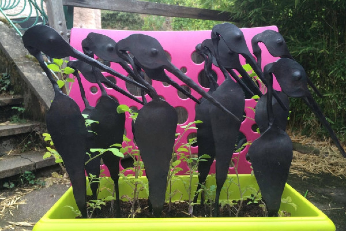 Atelier - Cigogneau en fer forgé - Bonjour Fun