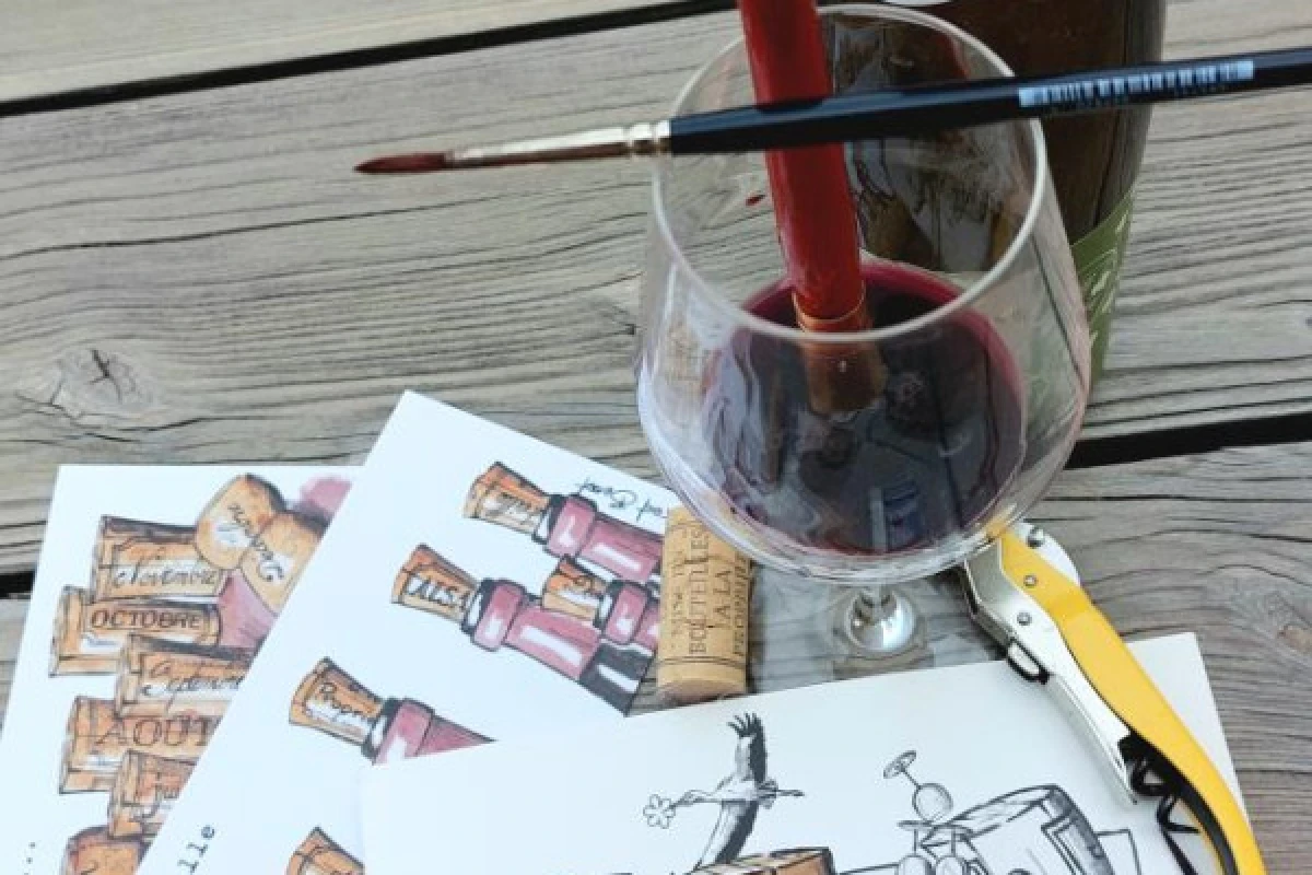 Atelier "Peinture et Vin" - Bonjour Fun