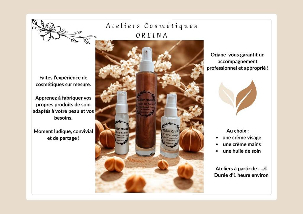 Ateliers de création de cosmétique avec Oriane - Bonjour Fun