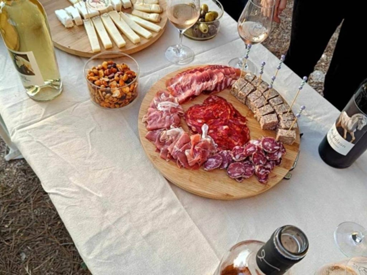 Dégustation de vin et de tapas en pleine nature - Bonjour Fun