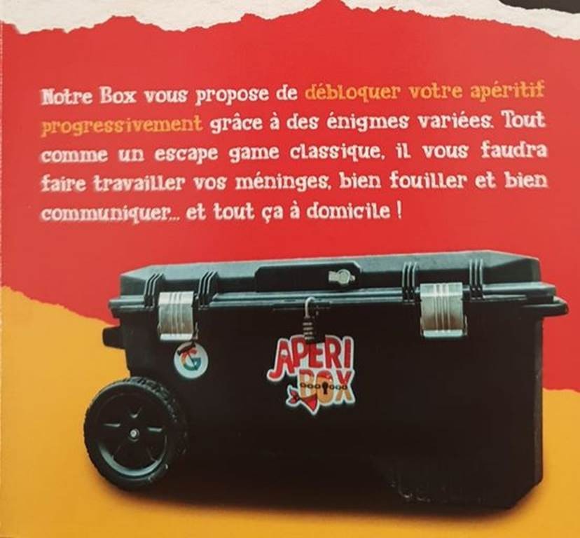 L'Apéri'Box l'escape game des bons vivants - Bonjour Fun