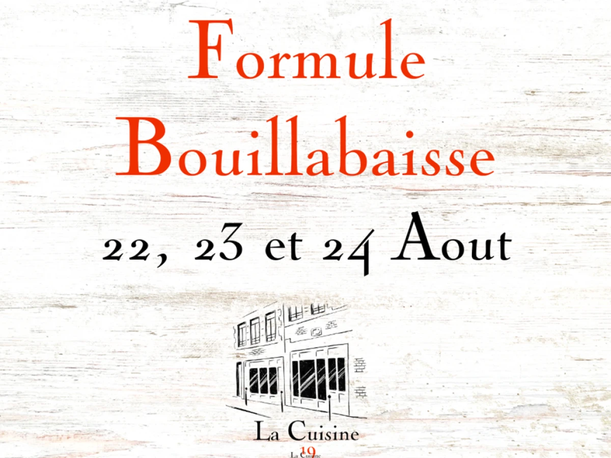 Menu Bouillabaisse - Bonjour Fun