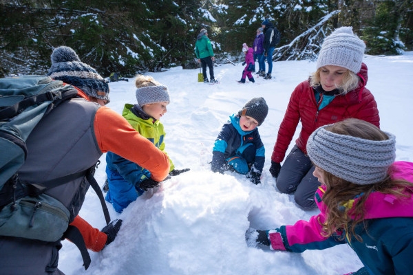 Sortie raquettes P'tits Trappeurs - Bonjour Fun