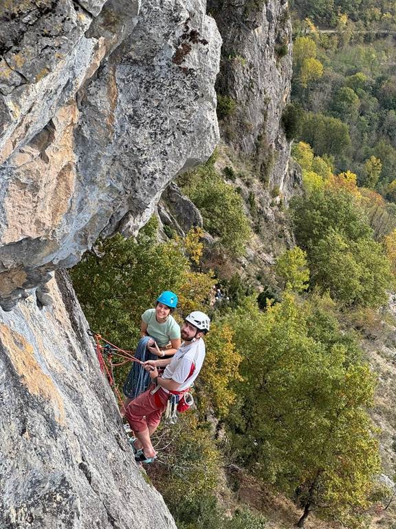 Stage initiation escalade grandes voies à Calamès (09), 3 jours - Bonjour Fun