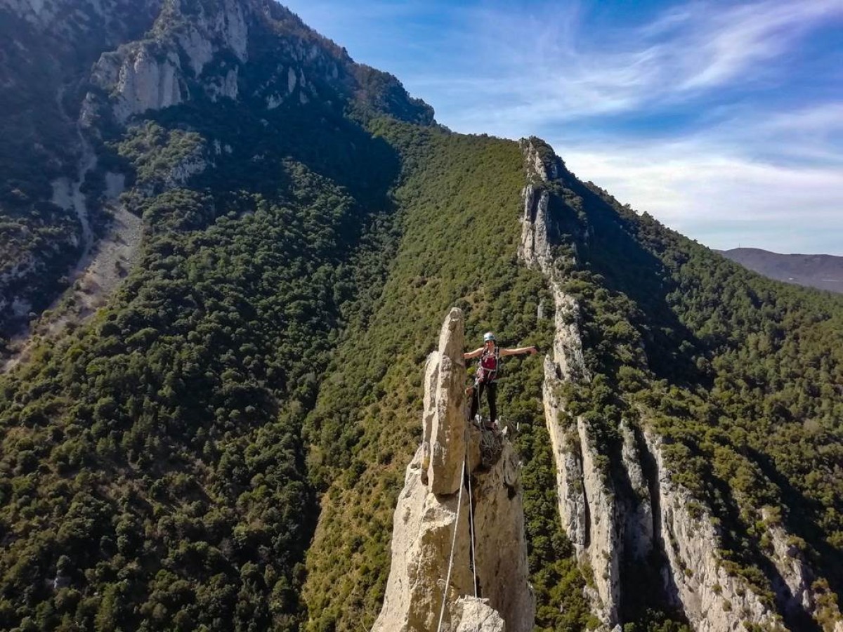 Stage initiation escalade grandes voies à Quillan (11), 3 j - Bonjour Fun