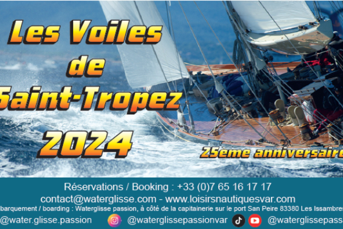 Suivi des VOILES DE SAINT TROPEZ en bateau balade - Bonjour Fun